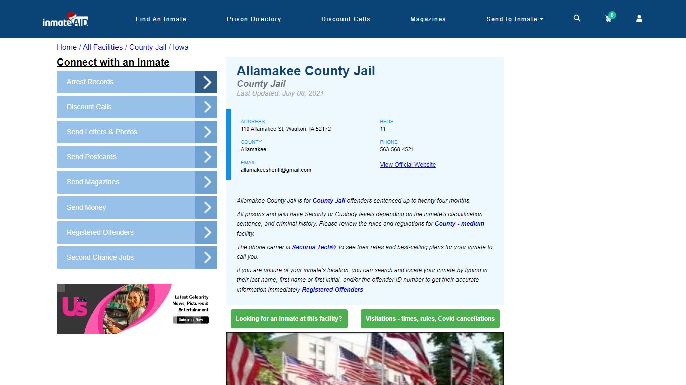 Allamakee County Jail - Inmate Locator - Waukon, IA